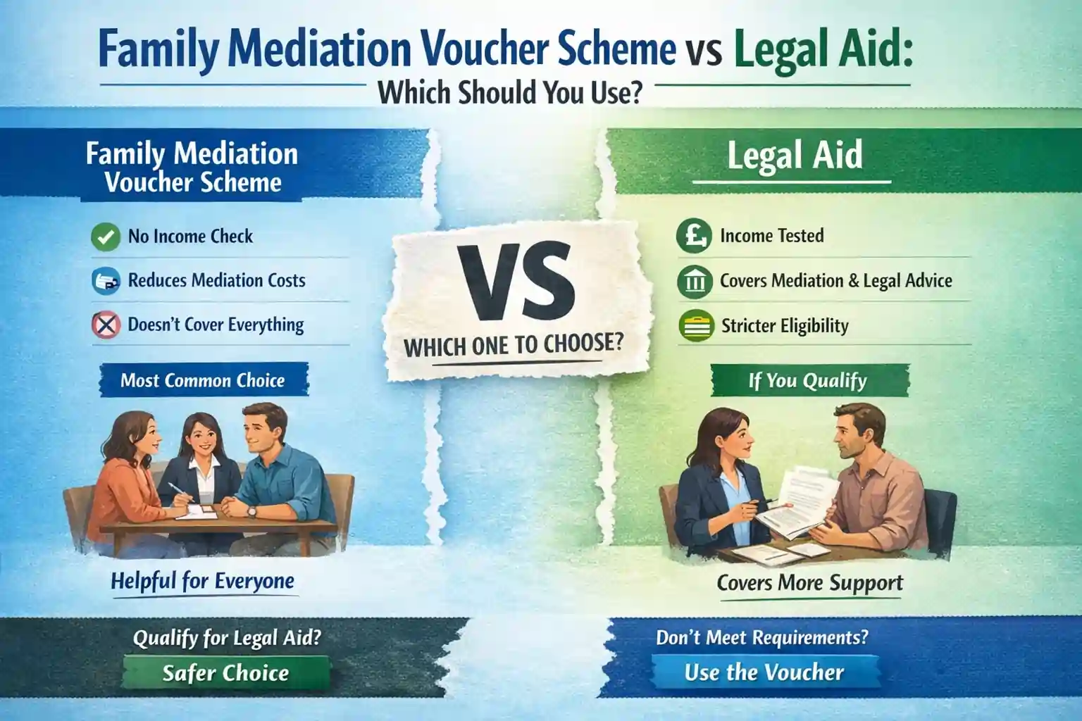Family Mediation Voucher Scheme vs Legal Aid: Which Should You Use Derby?