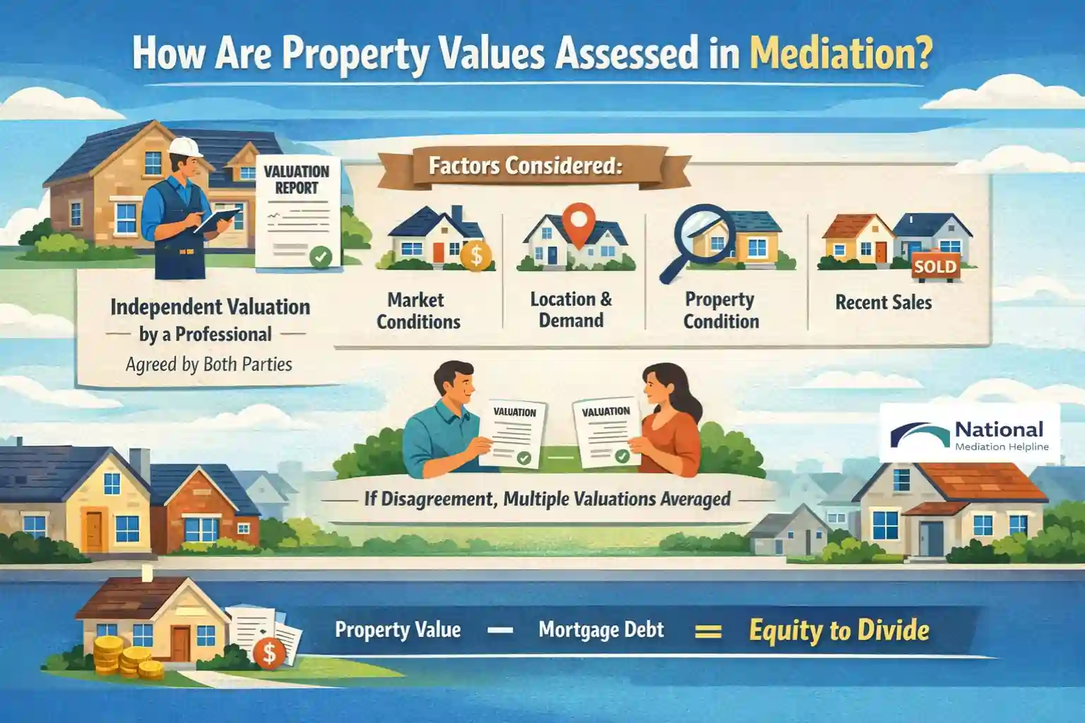 How Are Property Values Assessed in Mediation Derby?