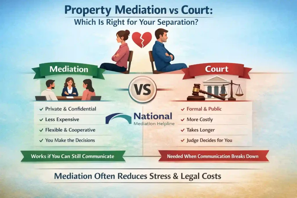 Property Mediation vs Court: Which Is Right for Your Separation Derby?