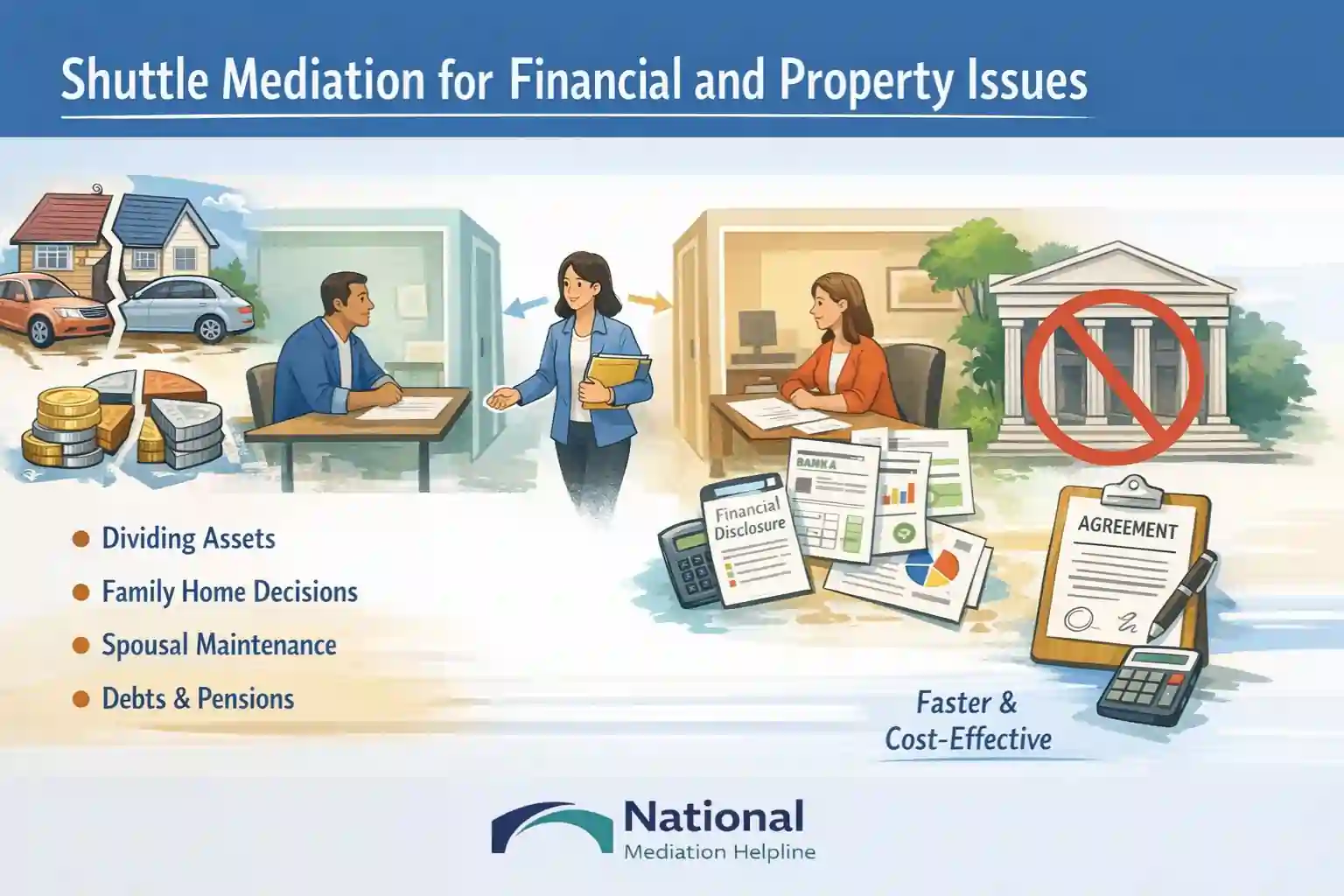 Shuttle Mediation for Financial and Property Issues Derby
