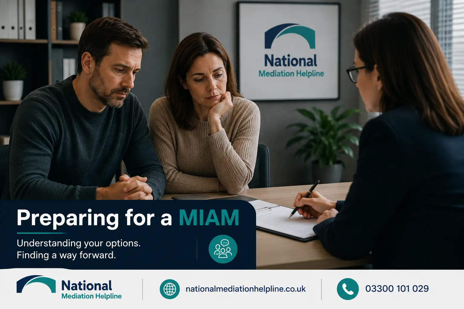 How to prepare for a miam in Derby Preparing for a MIAM. An image explaining how to prepare yourself emotionally and rationally for the first miam appointment